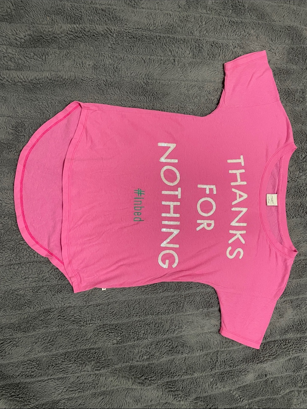 Gilly Hicks Bright Pink Graphic Short Sleeve Tee
